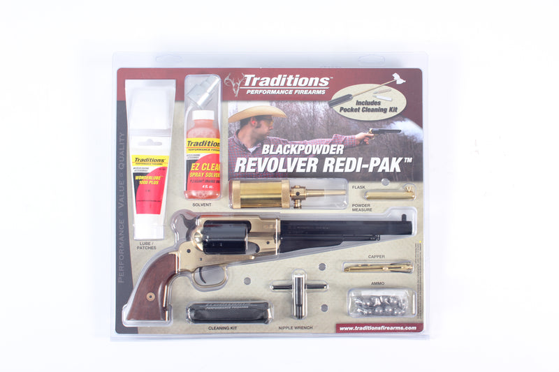 Traditions 1858 Army Redi-Pak .44 Caliber 1858 ARMY .44 BL/WD PKG BRASS